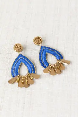 Pendientes Gota Bordado