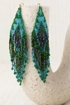 Pendientes Cascada Resinas Japonesas