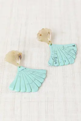 Pendientes Abanico Resina