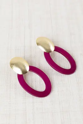 Pendientes Ovalados Resina
