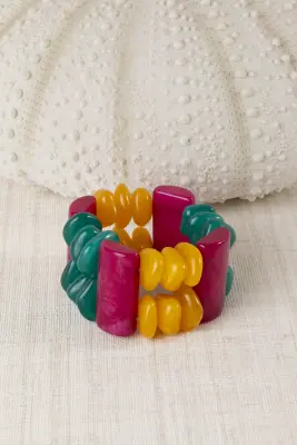 Pulsera Resinas Colores