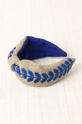 Diadema Bordada Hojas