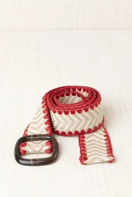 Cinturón Bordado Croché