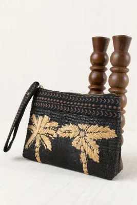 Bolso Mano Rafia Palmeras