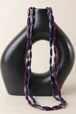 Collar Largo Doble Resina