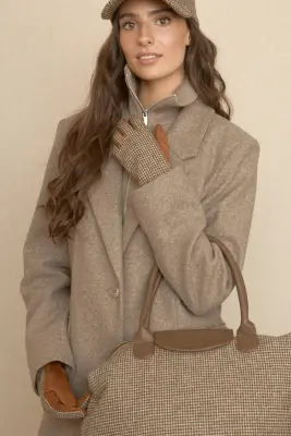 Guantes Tweed y Ante