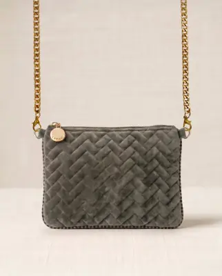 Bolso Bandolera Terciopelo Acolchada