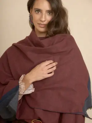 Poncho Bicolor Espiga