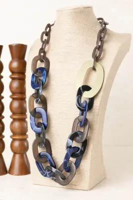 Collar Eslabones Bicolores