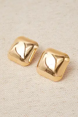 Pendientes Cuadrados Lisos