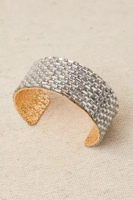 Pulsera Brazalete Fino Brillo
