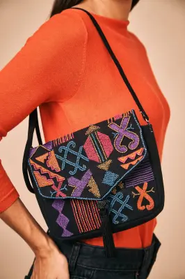 Bolso Bandolera Bordado