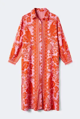 Vestido camisero flores